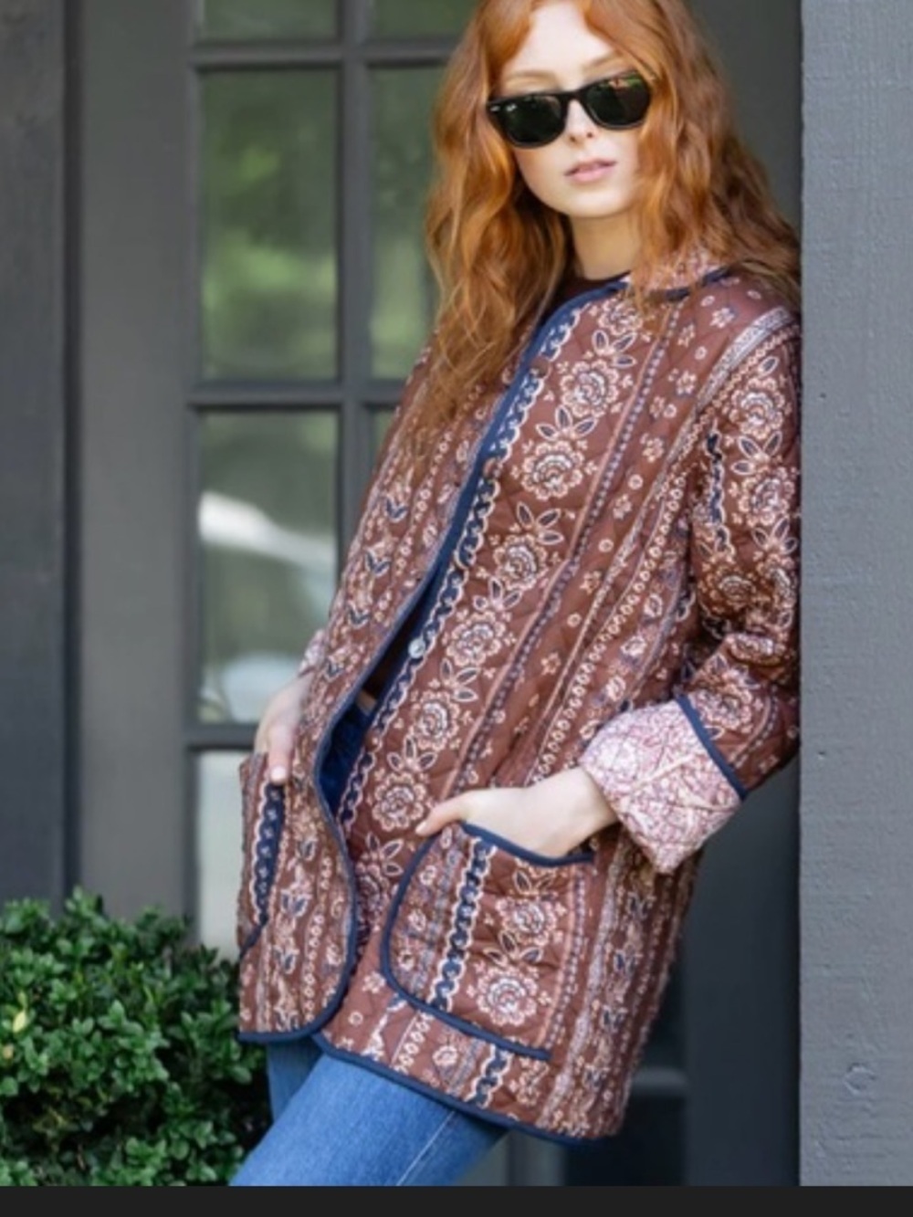 Julia Amory Oversized Dakota in
Coco Privet Stripe